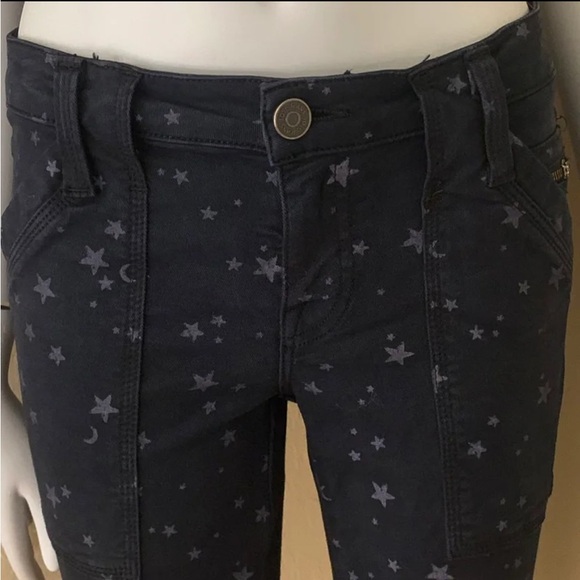 JOIE Park Skinny C Star Print Low-Rise Jeans Caviar Gray Size 25 - Picture 6 of 12